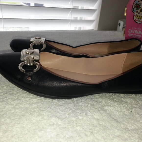 Black Worn Kate Spade Ballet Flats Womens - Picture 6 of 9